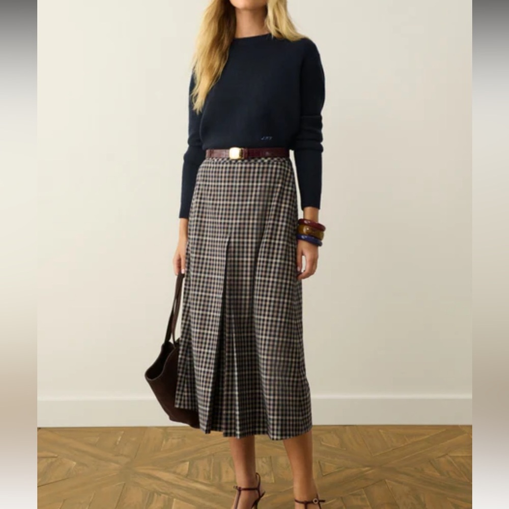Tuckernuck English Check Phoebe Riding Skirt Size 8